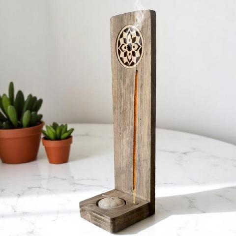 PORTA SAHUMERIO VERTICAL MANDALA
