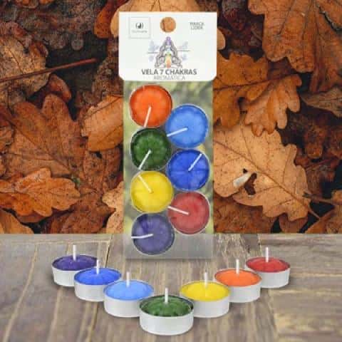 VELAS 7 CHAKRAS AROMATICAS PROMO