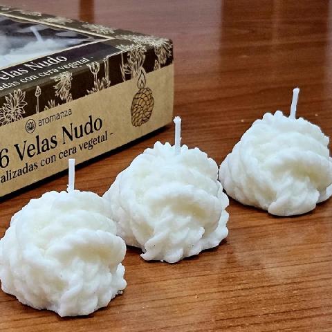 VELAS AROMANZA NUDO CERA VEGETAL