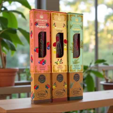 SAHUMERIOS AROMANZA ORGANICOS x 8