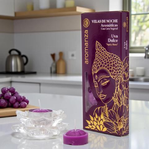 VELAS AROMANZA DE NOCHE X 10 AROMATICAS
