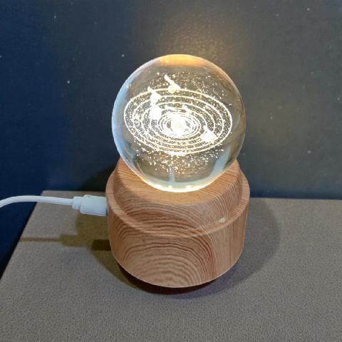 ESFERAS LED GIRATORIA SISTEMA SOLAR 6 cm