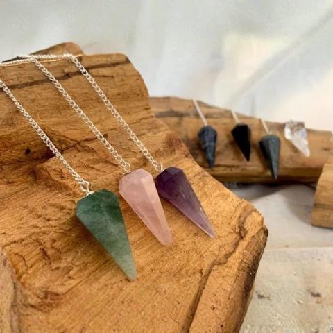 PENDULO DE PIEDRAS SEMIPRECIOSAS