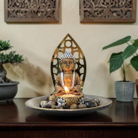 PORTA VELA BUDA PLATO 16 x 16cm.