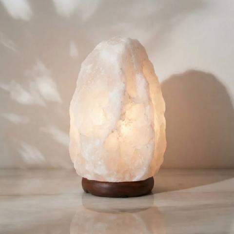 LAMPARA DE SAL PIEDRA HIMALAYA BLANCA 1,5 a 2 kg