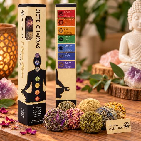 ESFERAS AROMANZA X 7 CHAKRAS PROMO