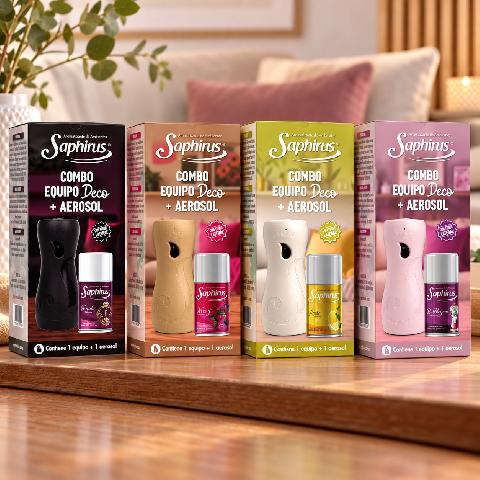 COMBO EQUIPO DECO CON AEROSOL SAPHIRUS